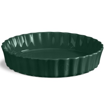 Emile Henry - Ceramiczne naczynie do tarty 24 cm - cedrowy/zielony EH076024