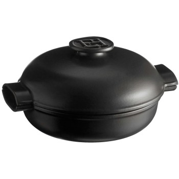 Emile Henry - Ceramiczny garnek na indukcję 2,5 L - czarny EH779563