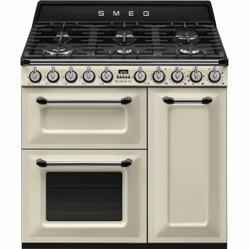 Smeg - Kuchnia wolnostojąca z płytą gazową 90x60 cm z linii Victoria TR93P + mikser GRATIS