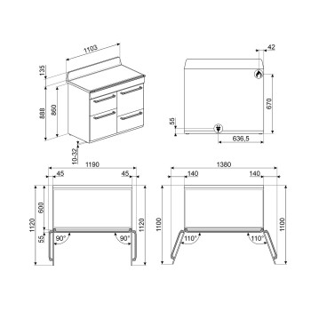 Smeg Kuchnia wolnost, 110cm, Victoria, inox TR4110X-1