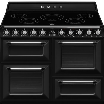 Smeg - Kuchnia wolnostojąca czarna z płytą indukcyjną 110x60 cm z linii Victoria TR4110IBL2 + mikser GRATIS