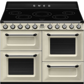Smeg - Kuchnia wolnostojąca kremowa z płytą indukcyjną 110x60 cm z linii Victoria TR4110IP2 + mikser GRATIS