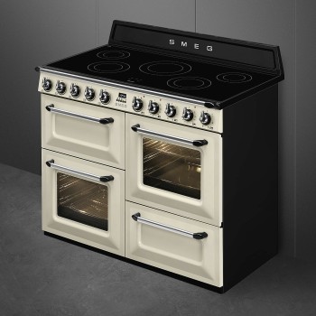 Smeg - Kuchnia wolnostojąca kremowa z płytą indukcyjną 110x60 cm z linii Victoria TR4110IP2 + mikser GRATIS