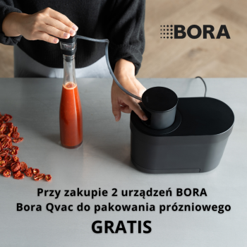 BORA - zestaw piekarnik X BO + płyta indukcyjna X Pure PUXU2  krążące powietrze+ BORA QVac GRATIS