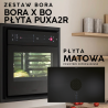 BORA - zestaw piekarnik X BO + płyta indukcyjna X Pure Rough PUXA2R matowa powietrze odprowadzane + BORA QVac GRATIS