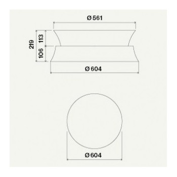 FALMEC - Dama Circle.Tech Isola 60 Okap wyspowy gunmetal