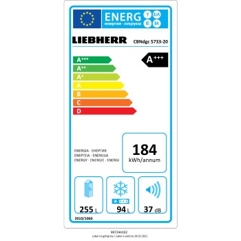 Liebherr - Chłodziarko - zamrażarka z systemem BioFresh i NoFrost CBNdgc 5733 Plus BioFresh NoFrost + 10 lat gwarancji