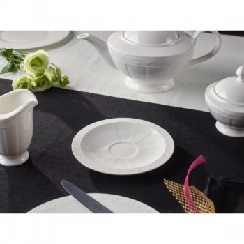 Villeroy & Boch - White Pearl - Spodek pod filiżankę do kawy, herbaty 16 cm