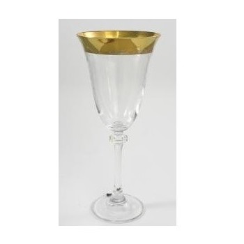 Bohemia-Aleksandra Gold - 6 kieliszków do wina 350 ml