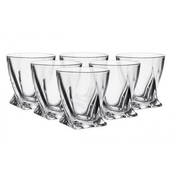 BOHEMIA-QUADRO Szklanki 340 ml 6 sztuk