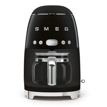 Smeg - Ekspres  przelewowy czarny z linii 50's Style DCF02BLEU