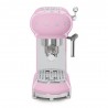 SMEG - Ekspres kolbowy, pastelowy róż ECF01PKEU