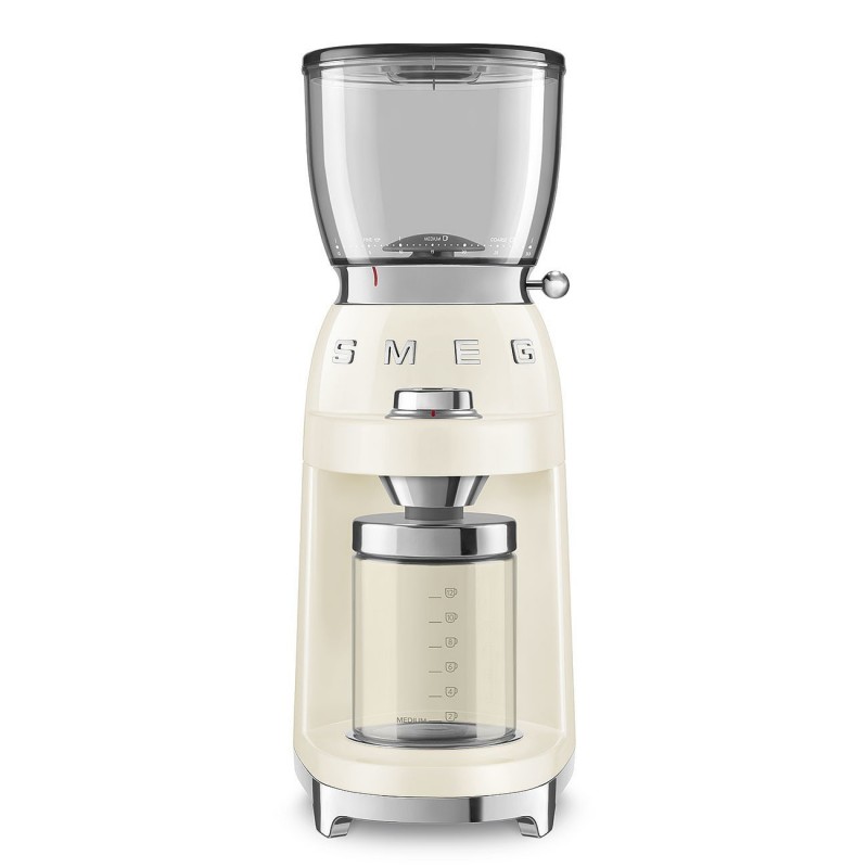 SMEG - Elektryczny młynek do kawy, kremowy CGF01CREU