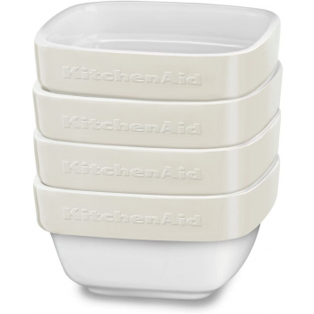 KitchenAid - Zestaw 4 kokilek, mieseczek KBLR04RMAC kolor kremowy