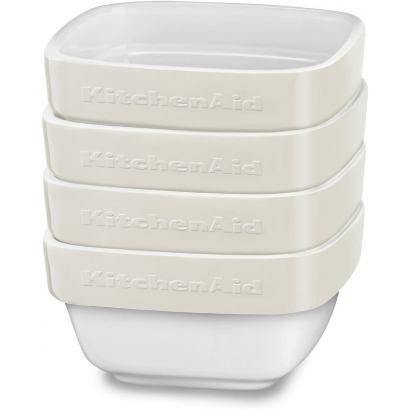 KitchenAid - Zestaw 4 kokilek, mieseczek KBLR04RMAC kolor kremowy