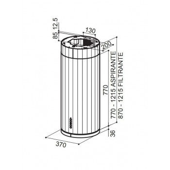 FABER - Okap Corinthia isola INOX