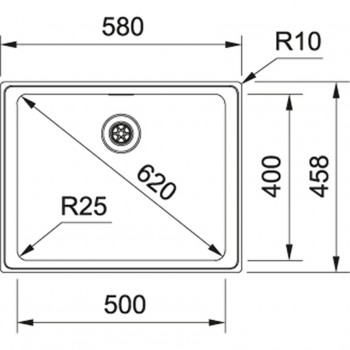 FRANKE komora- zlewozmywak FXS210-458 127.0439.651