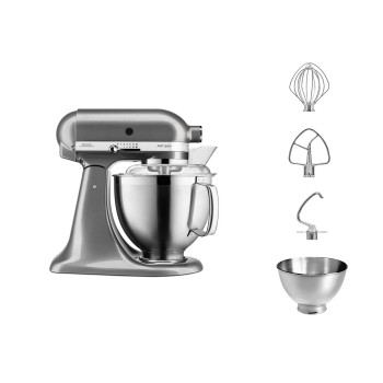 KitchenAid - Artisan - Mikser planetarny srebrzystopopielaty 5KSM185PSEMS