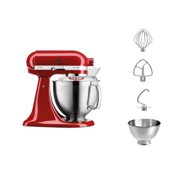 KitchenAid - Artisan - Mikser planetarny czerwony 5KSM185PSEER