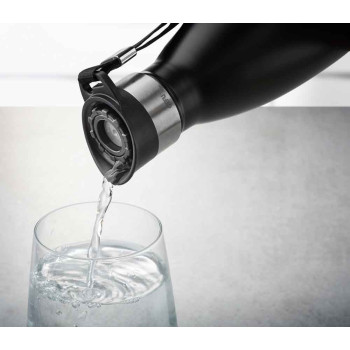 Butelka termiczna OLIMPIO, czarna, 500ml