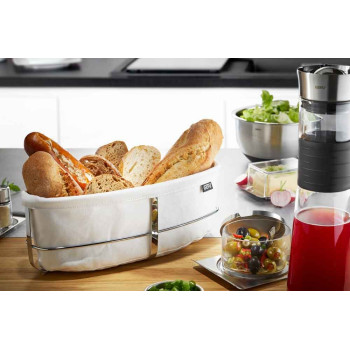 Koszyk na pieczywo owalny, biały BRUNCH