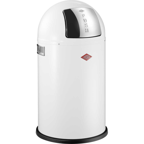 Kosz na śmieci biały 50l Pushboy Wesco