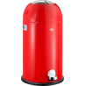 Kosz na śmieci czerwony 33l Kickmaster Wesco