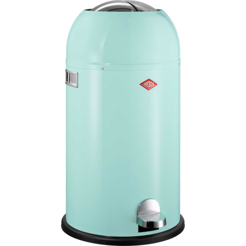 Kosz na śmieci miętowy 33l Kickmaster Wesco