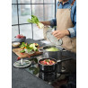 WMF - Garnek wysoki 20cm, platynowy, Fusiontec