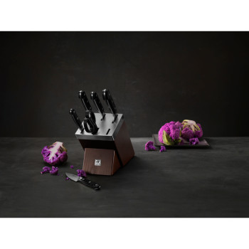 ZWILLING PRO - Zestaw 5 noży w bloku samoostrzącym 10cm/13cm/20cm