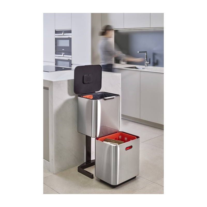 JJ - Kosz do segregacji śmieci 60 l Totem Max,stal