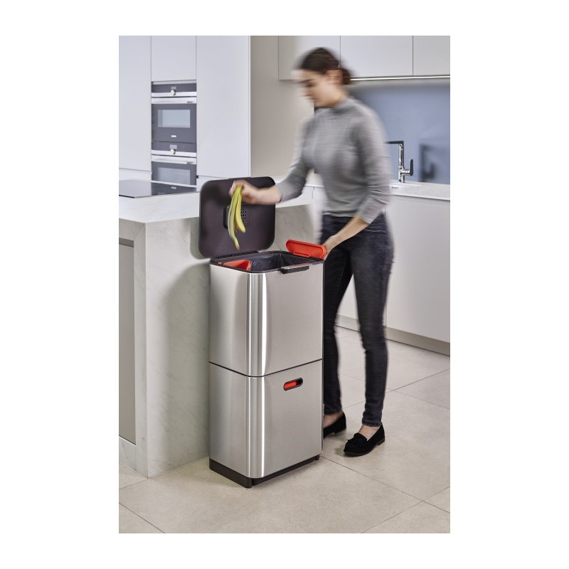 JJ - Kosz do segregacji śmieci 60 l Totem Max,stal