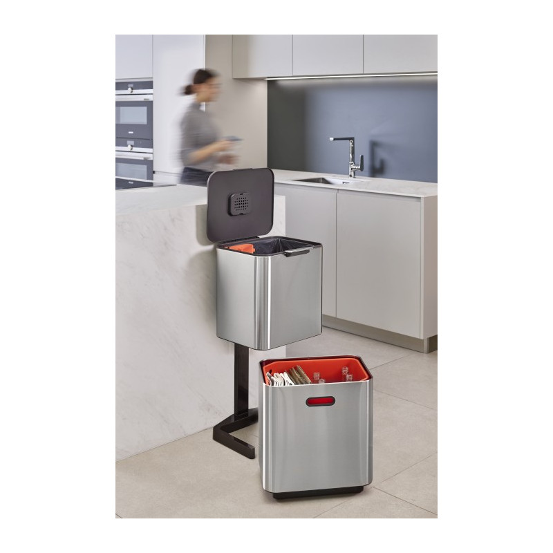 JJ - Kosz do segregacji śmieci 60 l Totem Max,stal