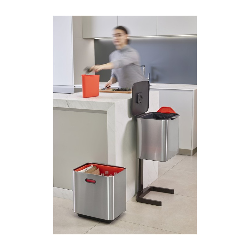 JJ - Kosz do segregacji śmieci 60 l Totem Max,stal