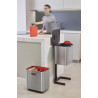 JJ - Kosz do segregacji śmieci 60 l Totem Max,stal