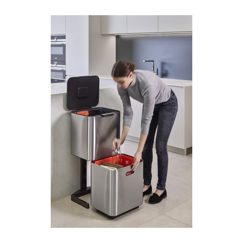 JJ - Kosz do segregacji śmieci 60 l Totem Max,stal