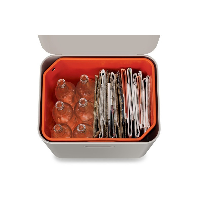 JJ - Kosz do segregacji śmieci 60l Totem Max,stone