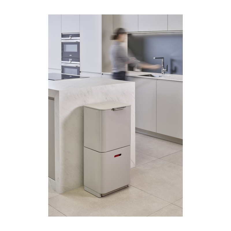 JJ - Kosz do segregacji śmieci 60l Totem Max,stone