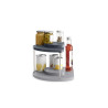 JJ - Dwupoziomowy organizer, szary, CupboardStore