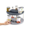 JJ - Dwupoziomowy organizer, szary, CupboardStore