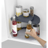 JJ - Dwupoziomowy organizer, szary, CupboardStore
