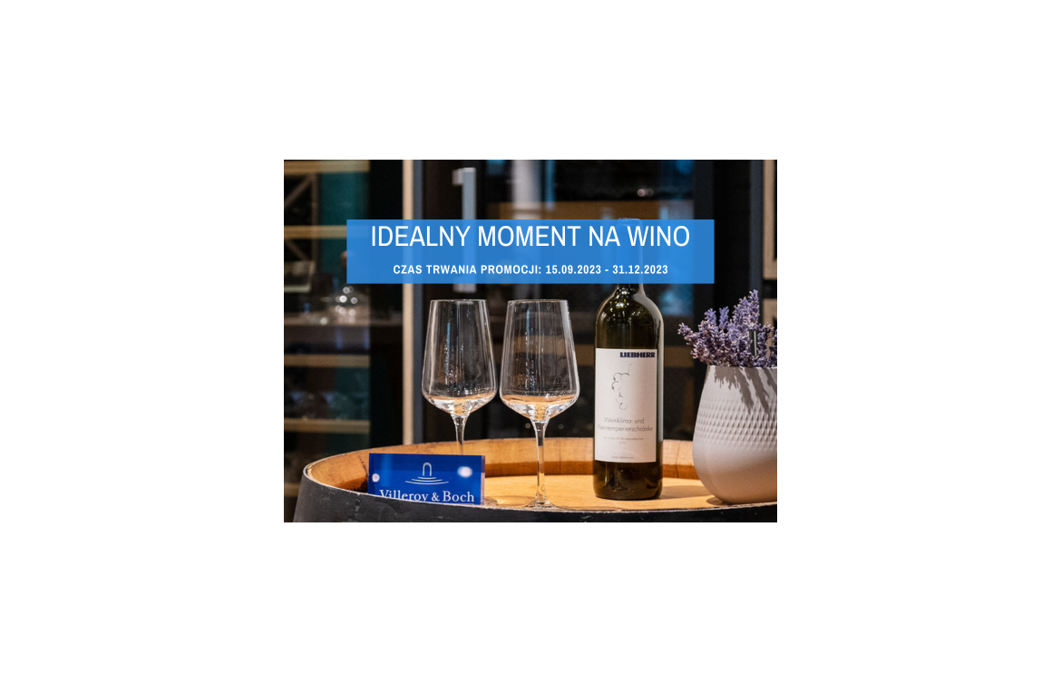 Promocja - do zakupu wybranych chłodziarek do wina – zestaw kieliszków do białego wina marki Villeroy&Boch w prezencie.